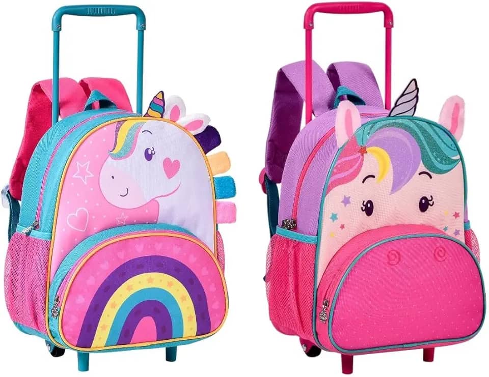 Mochila de Rodinha Creche Infantil Unicórnio