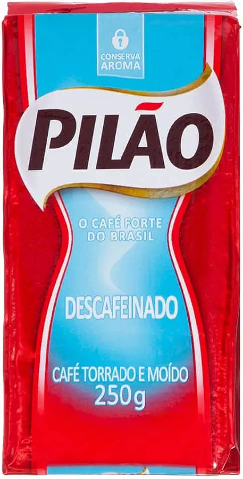 Café Pilão Torrado e Moído Descafeinado Vácuo 250g
