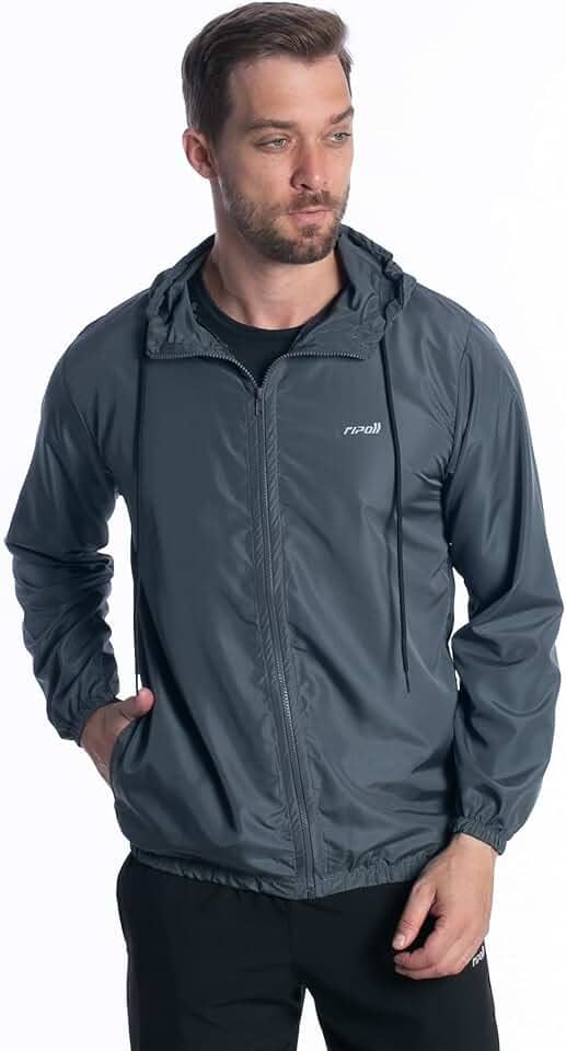 Jaqueta Corta Vento Impermeável Masculina Com Capuz