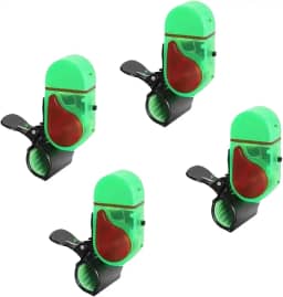 YEAHLEE Alarme de mordida de pesca atualizado, alarmes de pesca LED para varas de pesca, sinos de pesca de alta sensibilidade (4 peças)