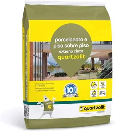 Argamassa Quartzolit Porc. E Psp 20kg Cinza Externa