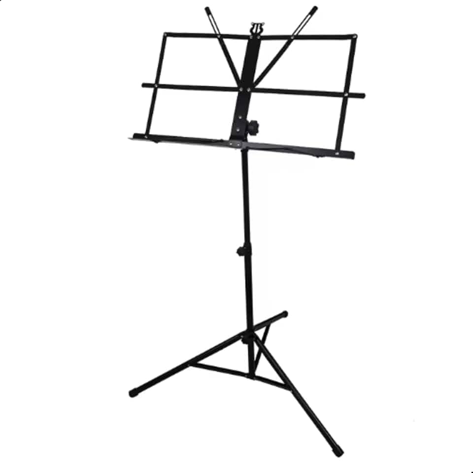 Suporte Estante De Partitura Pedestal Musical Bertô Maestro Dobrável Com Bolsa Bag Tripé Resistente Para Músicos Ajuste De Altura Cavalete Ferro Suporte Pasta Tablet