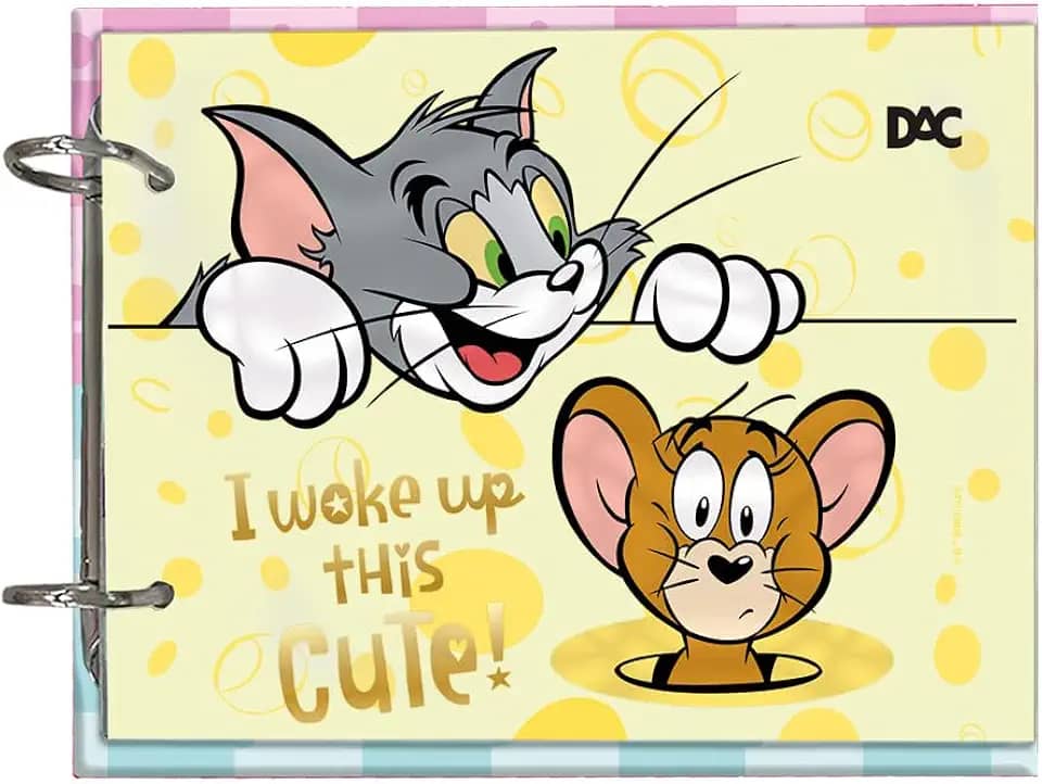 DAC - Mini Ficheiro Horizontal com 2 Argolas e com 80 folhas (90g) Tom&Jerry