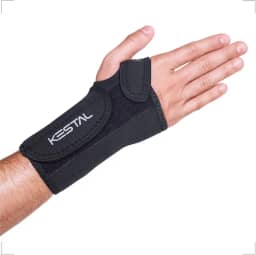 Kestal Munhequeira Com Tala de Punho, órtese, proteção Preto, Bilateral, Único