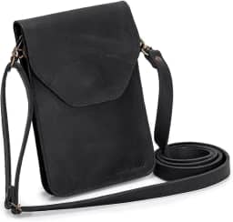 Mini Bolsa Feminina Porta Celular/documentos Couro Legítimo