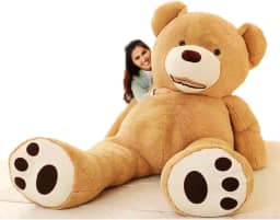 Urso de Pelucia Gigante 1,5m Teddy Caramelo Macio Fofo Enorme Grande Presente Pra Namorada - Pelucias HAS Brasil
