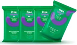 Free Wipes Lenço Umedecido Antisséptico - Pack com 4 unidades