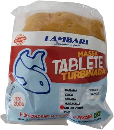 Kit Pesca 2 Massa Tablete Turbinada Isca De Peixe Pescaria