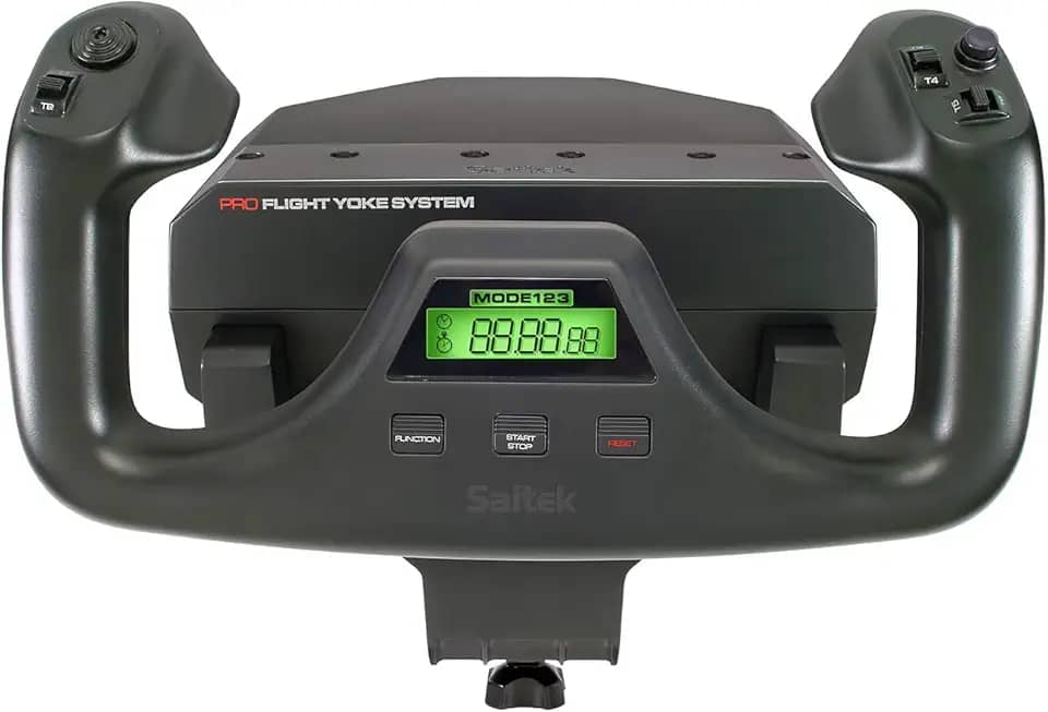 Simulação Profissional de Quadrante com Manche e Acelerador FLIGHT YOKE SYSTEM