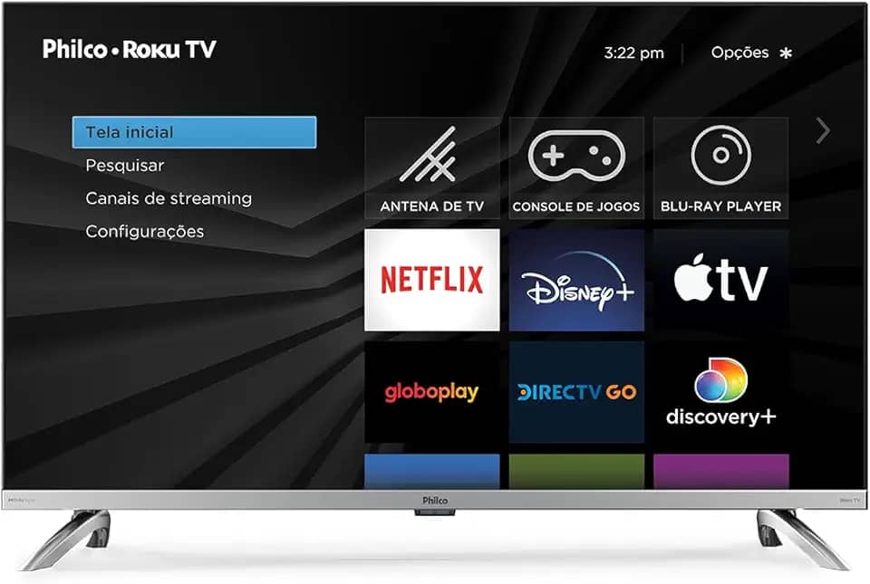 Fast Smart TV Philco 32' PTV32G7PR2CSBLH Dolby Audio Led Bivolt