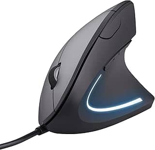 Mouse LED Ergonômico 1600dpi 6 botões - PC e Laptop - Verto Mouse 22885 - Trust