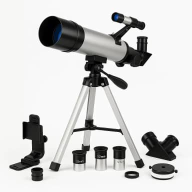 Telescópio Astronômico Profissional com Tripé Estável e Lentes HD | Ideal para Observação da Lua, Estrelas e Planetas