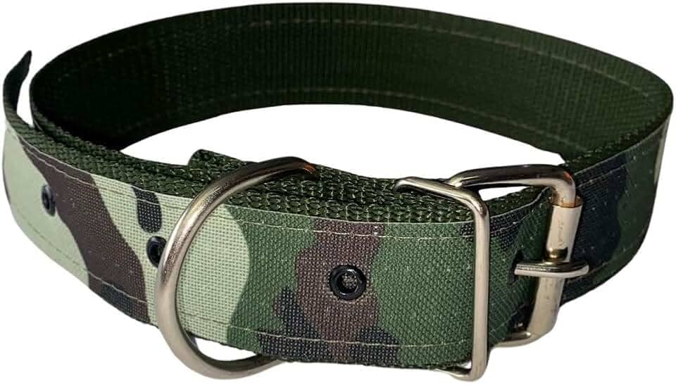 Coleira para Cachorros Grandes Camuflada Militar
