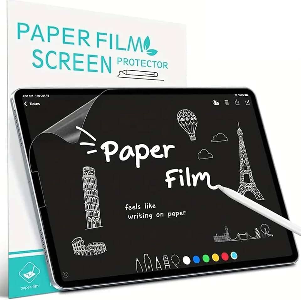 Protetor de tela para Apple iPad AIR 3/iPad Pro 10,5 polegadas desenho escrito como papel, filme PET fosco antirreflexo resistente a arranhões, compatível com Apple Pencil (pacote com 2)