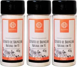 Kit com 3 Potes de Extrato de Baunilha Natural em Pó de 40g cada - Good4me