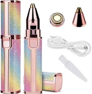 Depilador Batom Aparador de Pelos Faciais Feminino 2 em 1 Recarregável, Depilador Elétrico Indolor