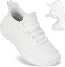 Tênis feminino com bico largo, largo, ultraleve, tênis de corrida para mulheres, antiderrapante, diabético, caminhada, academia, treino, treinador