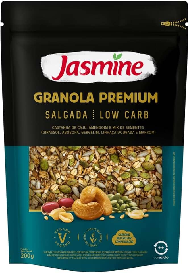 Jasmine Granola Premium Salgada Low Carb 200g