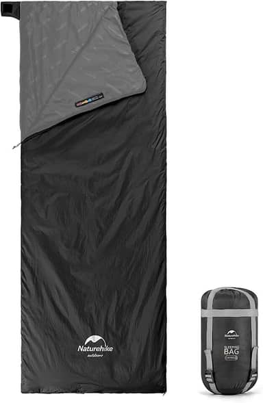Naturehike Saco de dormir ultraleve - Envelope leve portátil, impermeável, confortável com saco de compressão - ótimo para viagens de 3 estações, acampamento, caminhada