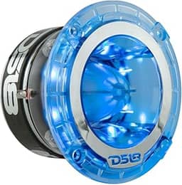 DS18 Supertweeter PRO-TW4L RGB – 4,4 cm, moldura de policarbonato e diafragma de titânio, 560 W, 280 W RMS, 4 Ohms, crossover integrado – Os tweeters PRO são os melhores no mercado de áudio