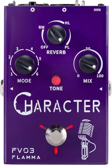 FLAMMA Fv03 Pedal De Efeitos Vocais Processador Voz Amplificador Stompbox Que Muda Sons Como Robô Masculino Feminino Bebê Com Delay Reverb Para Polir Inclui Guitarra