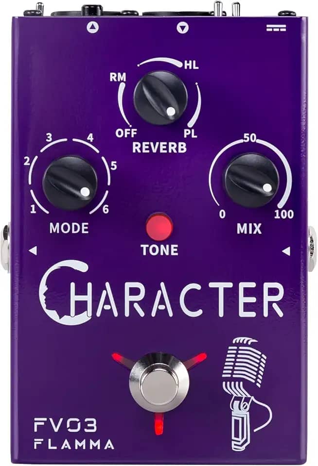 FLAMMA Fv03 Pedal De Efeitos Vocais Processador Voz Amplificador Stompbox Que Muda Sons Como Robô Masculino Feminino Bebê Com Delay Reverb Para Polir Inclui Guitarra