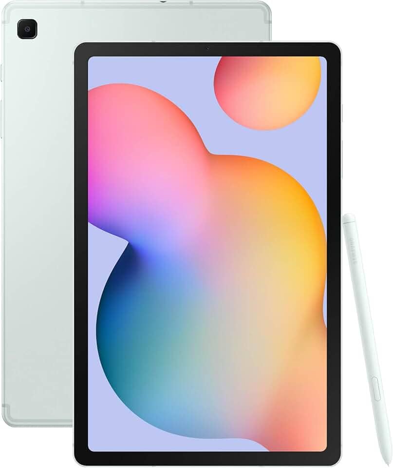 Samsung Galaxy Tab S6 Lite (2024) 10,4 polegadas 64 GB WiFi Android Student Tablet, S Pen para anotações, pronto para jogos, bateria de longa duração, armazenamento expansível, versão dos EUA, menta