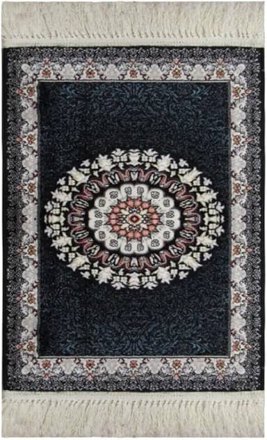 Tapete Persa Iraniano Azul Escuro - 0,50x1,00cm