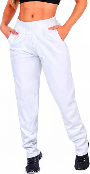 Calça Moletom Feminina Jogger Skinny Slim Fit Flanelada Cintura Alta Musculação Inverno Academia Fitness Com Bolso Unissex Blogueira