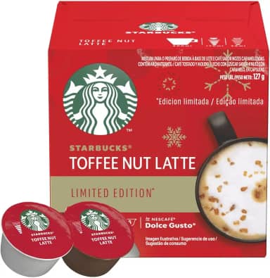 Café em Cápsula Starbucks Dolce Gusto Toffee Nut Latte 12 cápsulas 127g