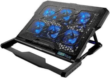 Cooler para Notebook com 6 Fans Led Azul Hexa Cooler - AC282