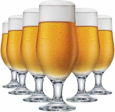 Ruvolo, Jogo de Taça, Taça de Vidro Royal Beer, 6pcs, 330ml