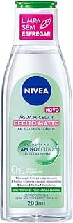 NIVEA Água Micelar Solução de Limpeza Facial 7 em 1 Efeito Matte 200ml - Fórmula poderosa com efeito matte que oferece 7 benefícios: limpa, hidrata, suaviza, tonifica, demaquila, acalma e refresca
