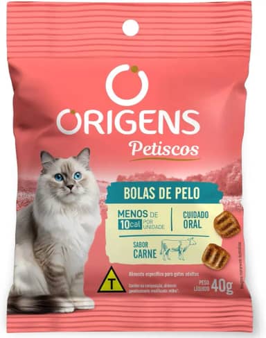 Origens Petisco Bolas de Pelo Para Gatos Adultos 40g