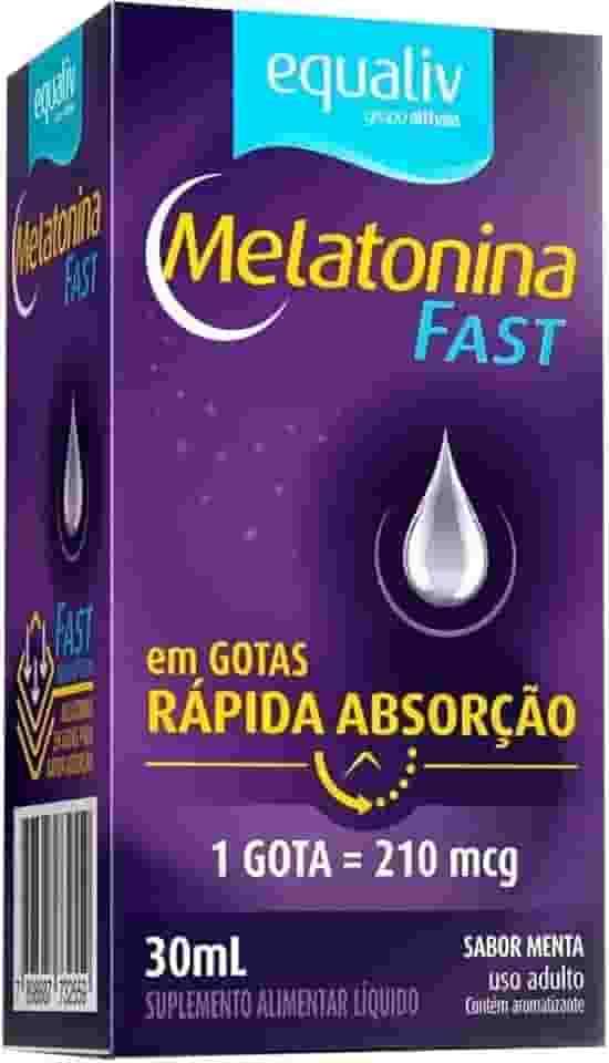 Suplemento Líquido Equaliv melatonina Fast 30ml Rápida Absorção