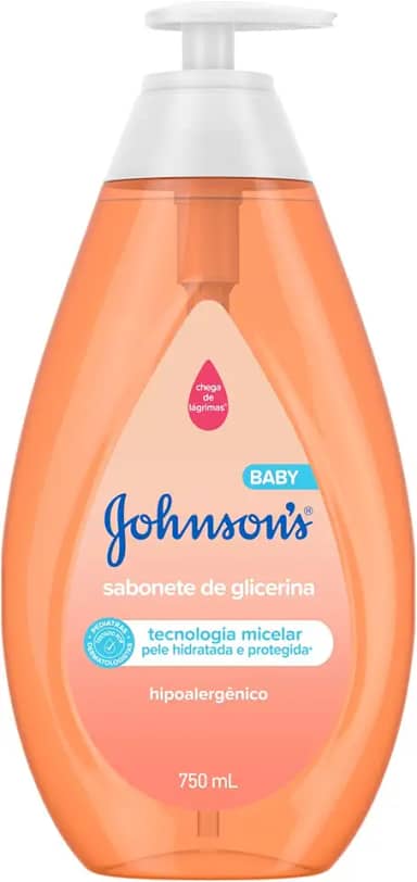 Johnson's Baby Sabonete Líquido Glicerina da Cabeça aos Pés, 750ml