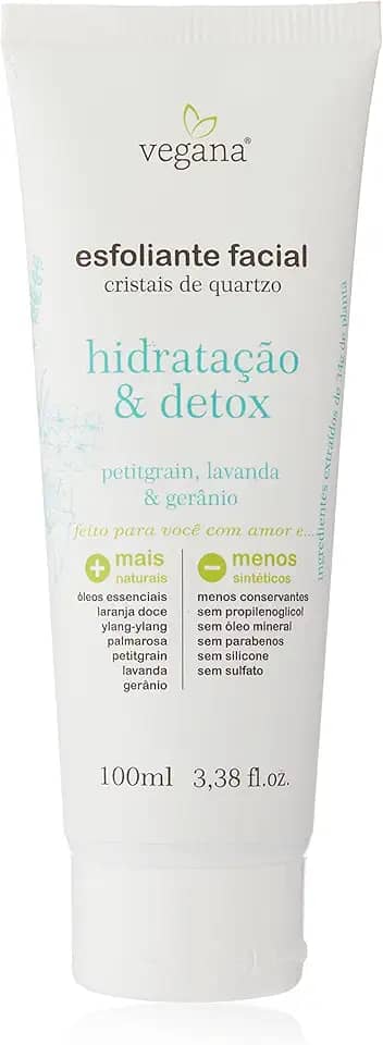 Vegana Esfoliante Facial Hidratacao E Detox 100ml, VEGANA