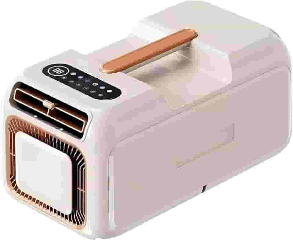 Ar-condicionado e aquecedor portátil de 1300 W (4500 BTU) - Controle 3 em 1 (botão/voz/remoto), sem necessidade de água/dreno, alça compacta para salas de até 80-90 pés quadrados