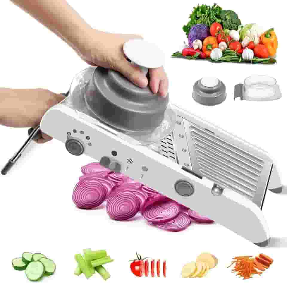 Profissional Cortador Fatiador, Mandolin, Pode ser Cortado em 18 Formatos Aços Inoxidáveis Mandoline Profissional, Uso Doméstico Fatiador de Legumes, Multifuncional Mandoline, Fatiador, Mandolim