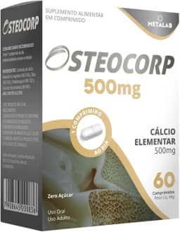 Carbonato De Calcio 500mg 60 Comprimidos Cálcio Elementar Puro