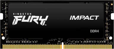 KF432S20IB/8 - Memória 8GB SODIMM DDR4 3200Mhz FURY Impact 1,35V 1Rx8 260 pinos para notebook, Preto
