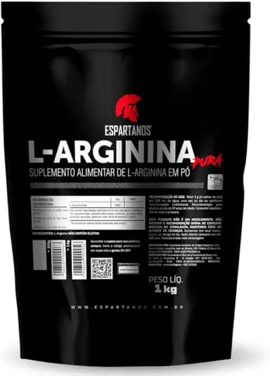 L-Arginina em Pó 100% Pura - Espartanos (1kg)