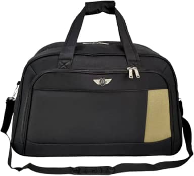 Mala Sacola de Viagem Grande Tecido Mão e Transversal Santino Cor:Preto;tamanho:G