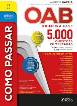 Como Passar na OAB - 1ª Fase - 5.000 Questões Comentadas - 21ª Ed - 2025