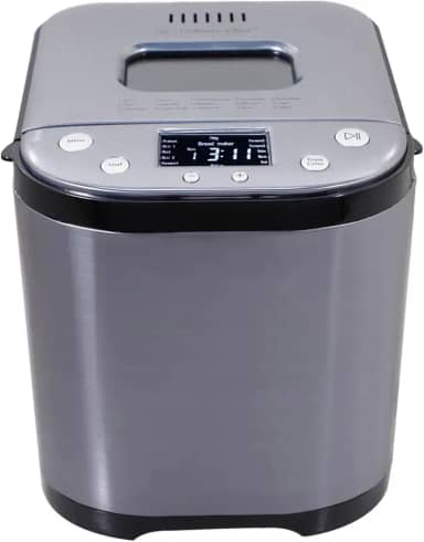 CULINARY CHEF Máquina de fazer pão com tigela antiaderente, gancho de pão, copo medidor e colher. 15 em 1, pão sem glúten, bolo e iogurte, 3 opções de cores de crosta e muito mais.t3 tamanhos de pão.