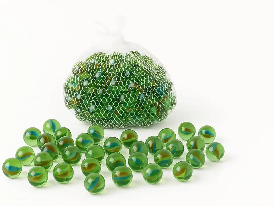 50 Bolinhas Bola Gude Bila Birosca Olho De Gato Americana