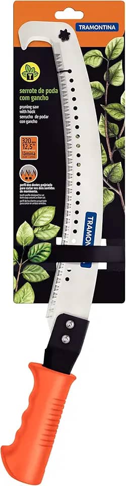 Tramontina Serrote de Poda com Gancho 12,5"/ 320 mm em Aço com Empunhadura Emborrachada