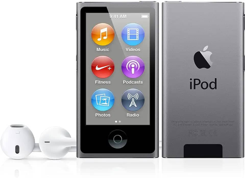 M-Player compatível com iPod Nano 7ª geração (cinza espacial de 16 GB)