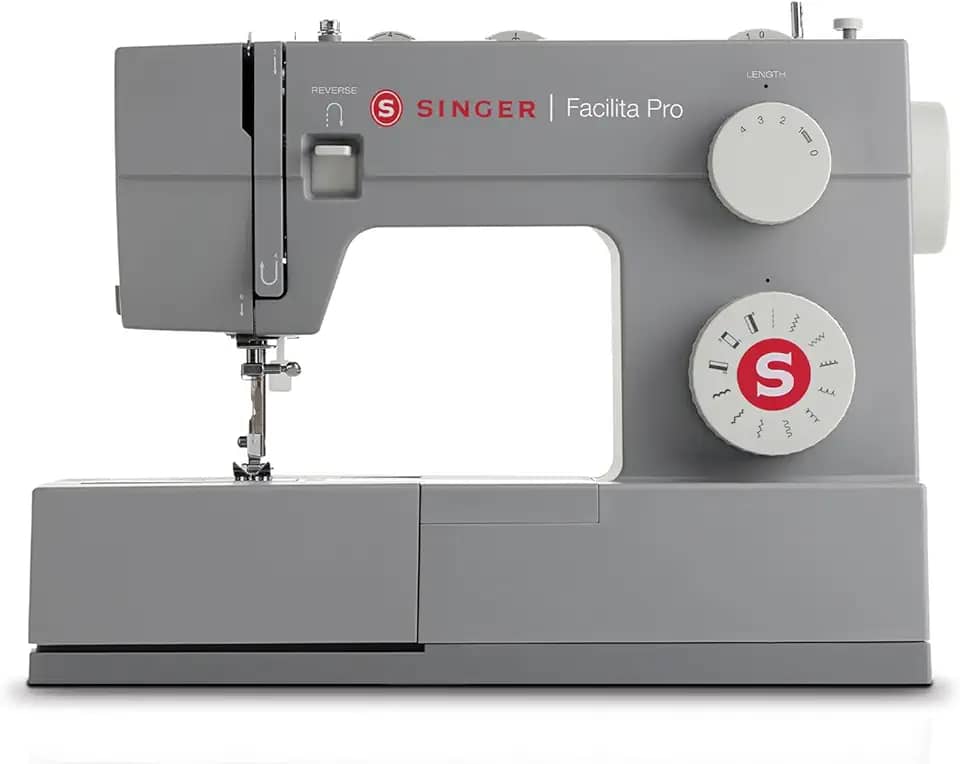 Singer Facilita Pro 4411 | Máquina de Costura 127V | 1.100 Pontos/Min, 10 Pontos Decorativos | Base de Aço Inoxidável, Braço Livre, LED, Pressão Ajustável da Sapatilha