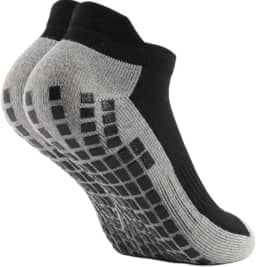 Kit 3 Meias Antiderrapantes Esportivas Masculina, Cano Baixo, Grip na Sola, Confortável, Não Escorrega, Perfeito para Esportes